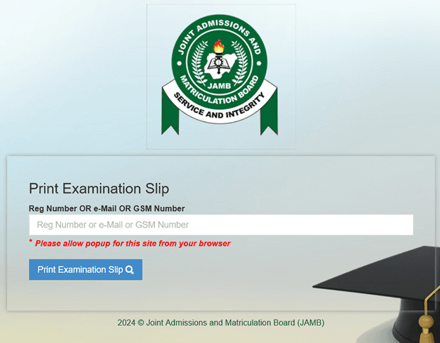 JAMB 2025 UTME Exam Slip Reprinting Guide